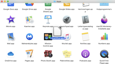 LibreOffice verplaatsen naar Applications